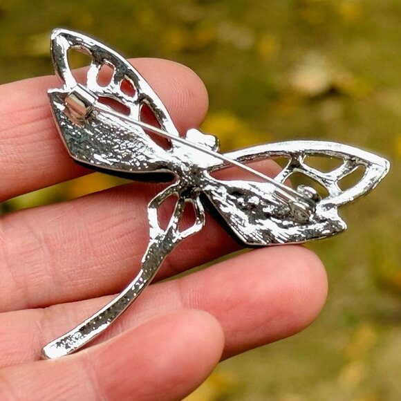 Natural Corlorful Abalone Dragonfly Brooch Dragonfly Brooch Dragonfly Pin - Picture 7 of 11